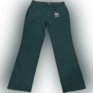 Johnny Was Sasson Sancerre Straight Leg Jeans Green Size 31 NWT MSRP $198